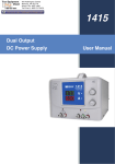 User Manual Dual Output DC Power Supply