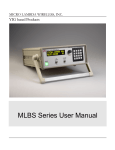 MLBS Series User Manual