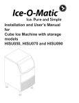 Installation and User`s Manual for Cube Ice Machine - Ice-O