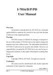 I-7016/D/P/PD User Manual