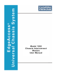 Model 1202 Chassis Interconnect Module User Manual