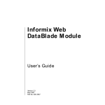 Informix Web DataBlade Module User`s Guide