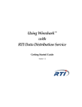 Using Wireshark™ with RTI Data Distribution Service Getting Started