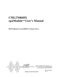 CML27686HX cpuModuleTM User`s Manual