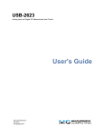 USB-2623 User`s Guide - Measurement Computing