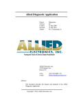 Allied Diagnostic Application