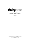 Dairydata Quickstart Guide