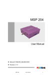 MSP 204 User Manual