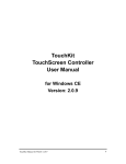 TouchKit TouchScreen Controller User Manual