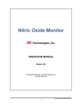 Model 410 Nitric Oxide Monitor Rev. E