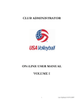 Club Admin Online user manual 2007 10 01