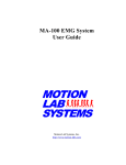 MA100 User Manual - Motion Lab Systems, Inc.