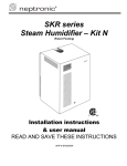 SKR series Steam Humidifier – Kit N