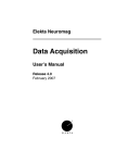 Data Acquisition: User`s Manual