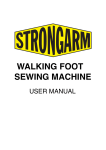 WALKING FOOT SEWING MACHINE