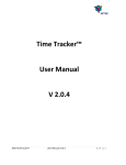 Time Tracker™ User Manual V 2.0.4