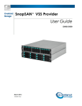 SnapSAN VSS Provider User Guide