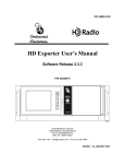 HD Exporter User`s Manual - Continental Electronics Corporation