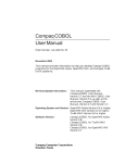 Compaq COBOL User Manual