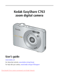 Kodak C763 User Guide Manual pdf