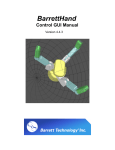 BH Control GUI Manual - Barrett Technology, Inc.