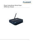 Planar ContentSmart Media Player MP60 User Manual