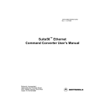 Suite56 Ethernet Command Converter User`s Manual