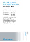 MATLAB Toolkit for R&S® Signal Generators