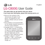 LG-C800G User Guide