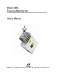 Model 6495 Freezing Rain Sensor User`s Manual