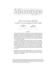 The microtype package