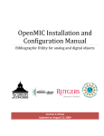 OpenMIC Installation and Configuration Manual