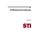 STIDistrict Enrollment User Manual