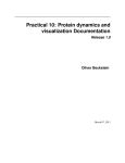 Practical 10: Protein dynamics and visualization