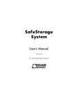 SafeStoragev4 Safe Storage Manual. now.