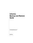 Informix Backup and Restore Guide, December 1999