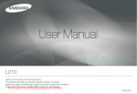 Samsung L210 User`s Guide Manual