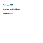 Telecom R54 Rugged Mobile Phone User Manual
