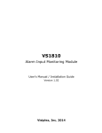 VS1810 User Guide and Installation Manual
