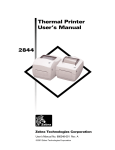 2844 Thermal Printer User`s Manual