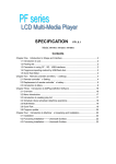 PF Series LCD Multi-Media Player User`s Manual