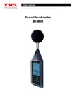 III – Presentation of the sound level meter