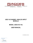 USB 16-CHANNEL ANALOG INPUT MODULE