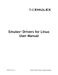 Emulex® Drivers for Linux User Manual