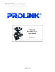 PROLiNK PCC5020 camera User Manual