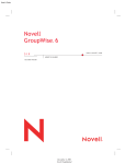 Novell GroupWise® 6