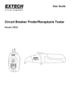 Extech CB20 Circuit Breaker Finder / Receptacle Tester