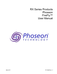 RX Series Products Phoseon FireFly™ User Manual