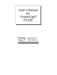 User`s Manual for PowerSight PS250