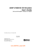ADSP-21020 EZ-ICE Emulator User`s Guide